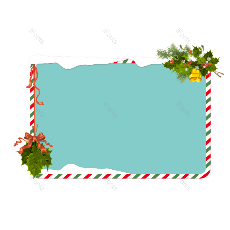 边框图片,装饰元素,促销PNG,下雪免抠素材